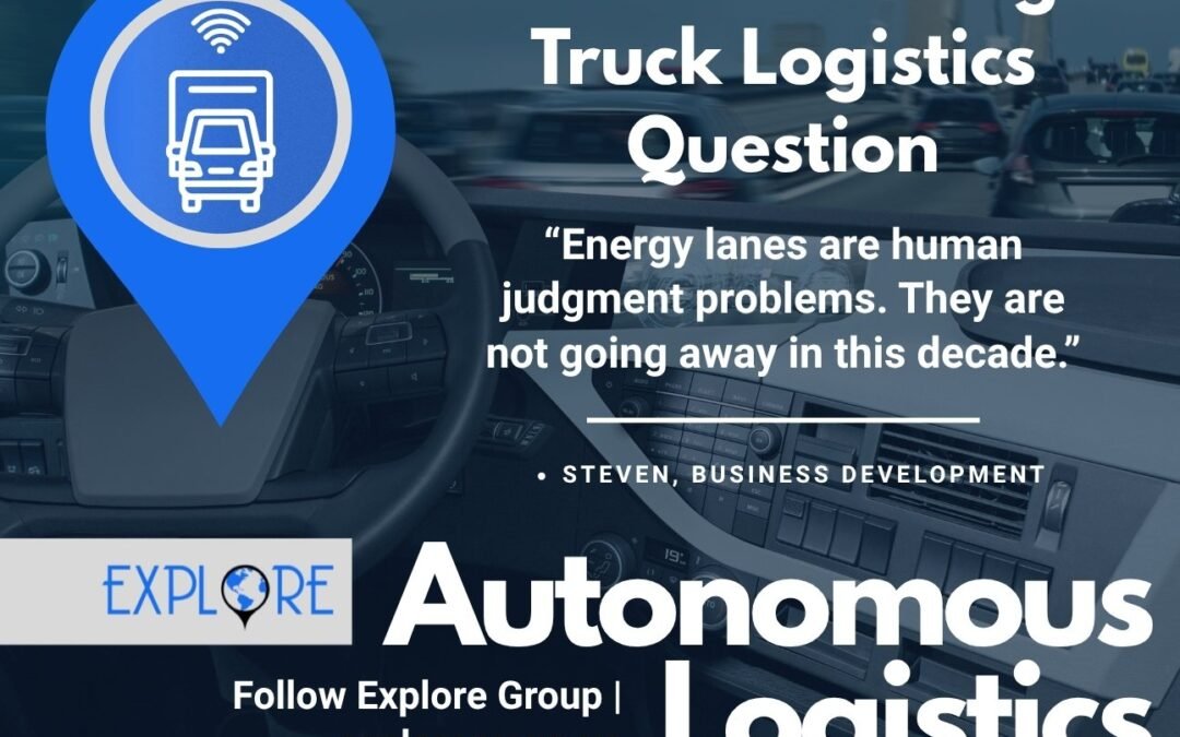 Image of autonomous trucking and freight showing how it will reshape crude, sand, and refinery supply chains, where it will work first, and what energy operators should do now.